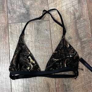 Leah shlaer snakeskin bikini top